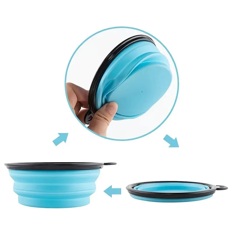 Portable Pet Food Bowl: Foldable & Durable