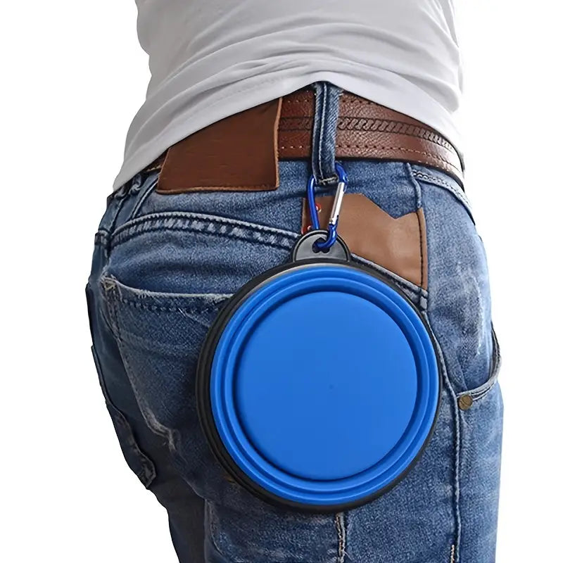 Portable Pet Food Bowl: Foldable & Durable