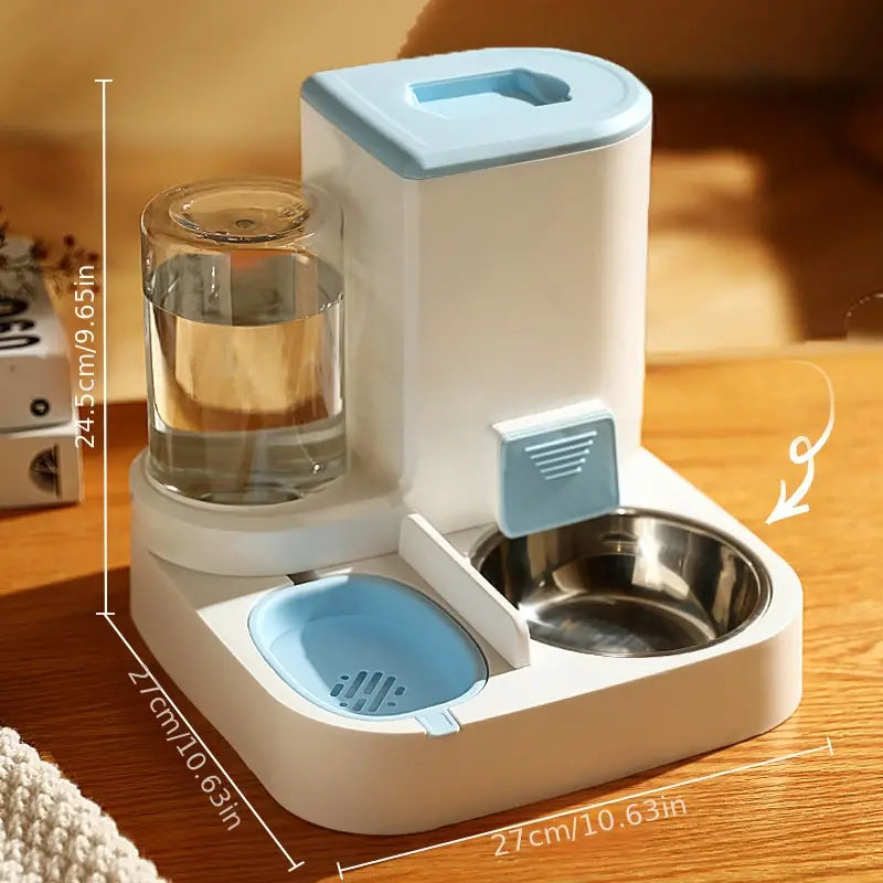 Automatic Pet Water and Food Feeder, 2 In 1