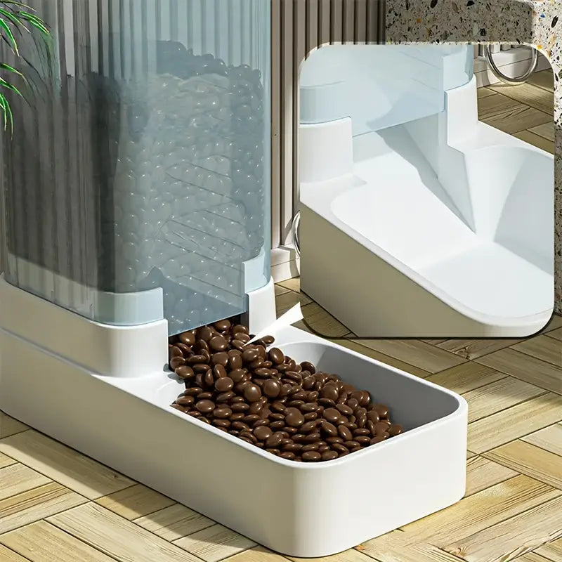 Easy-Refill Automatic Pet Feeder and Water Dispenser
