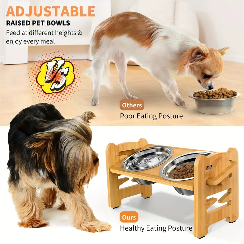 Adjust as They Grow - 6 Levels Pet Bowl