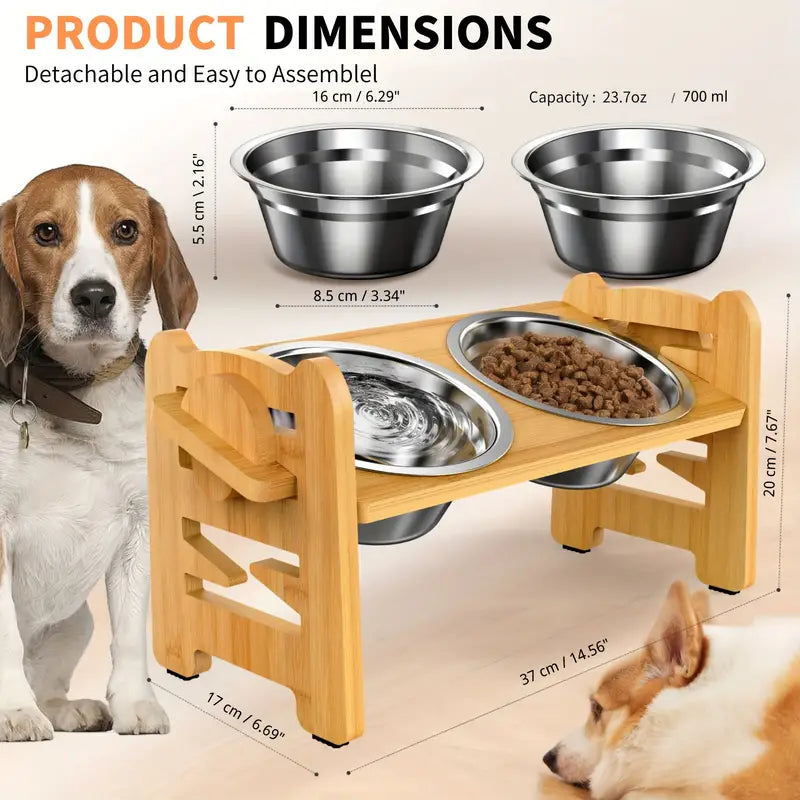 Adjust as They Grow - 6 Levels Pet Bowl