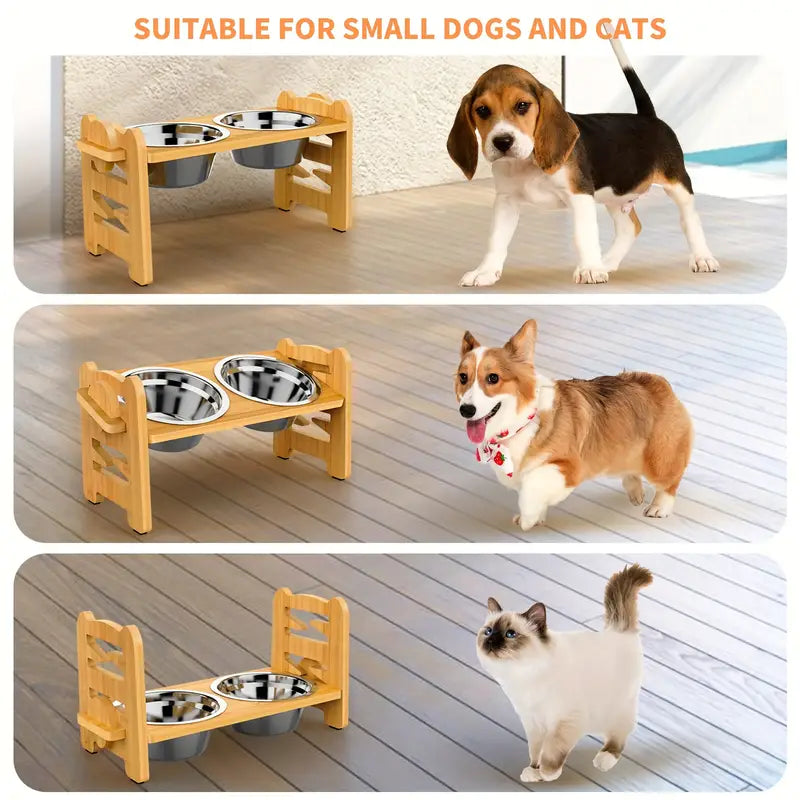 Adjust as They Grow - 6 Levels Pet Bowl