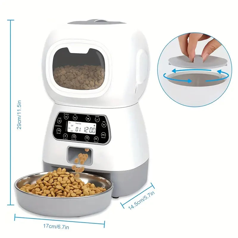 Automatic Pet Feeder (Button or App Control)