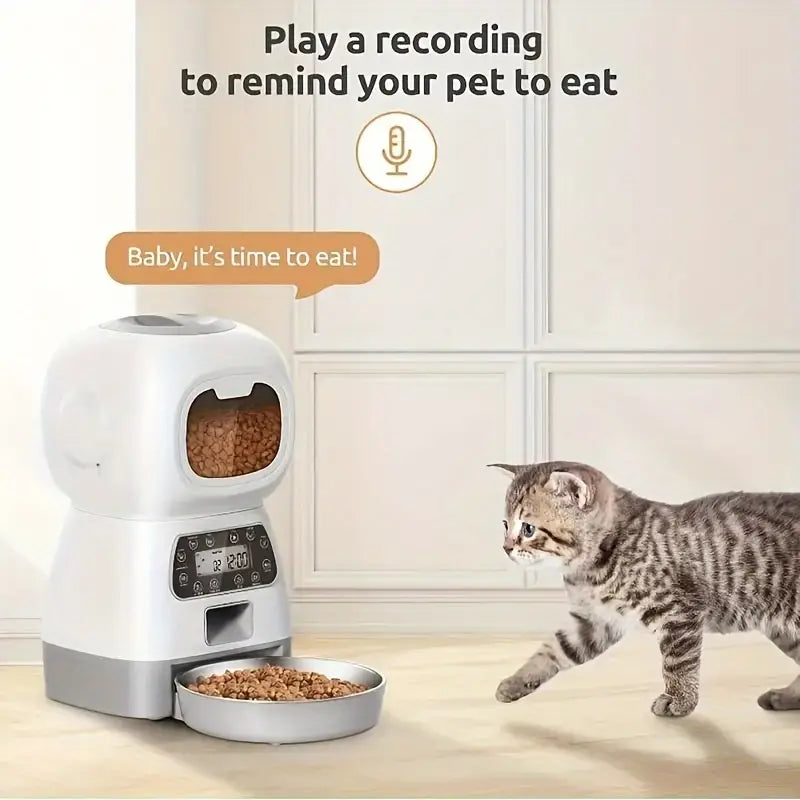 Automatic Pet Feeder (Button or App Control)