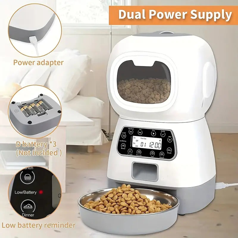 Automatic Pet Feeder (Button or App Control)