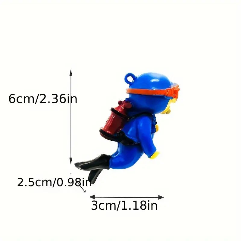 Miniature Artistic Scuba Diver Figurine