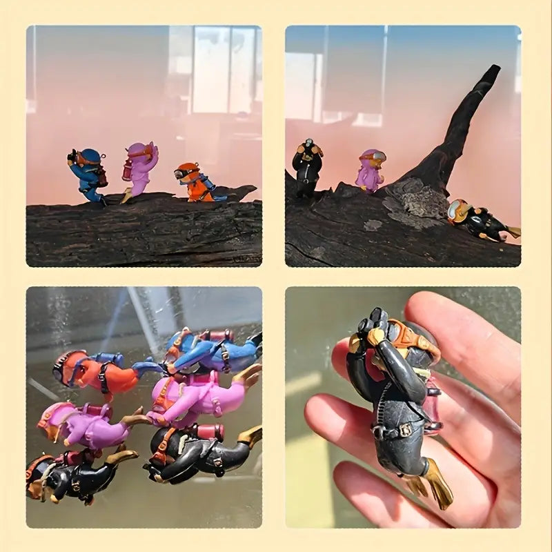 Miniature Artistic Scuba Diver Figurine
