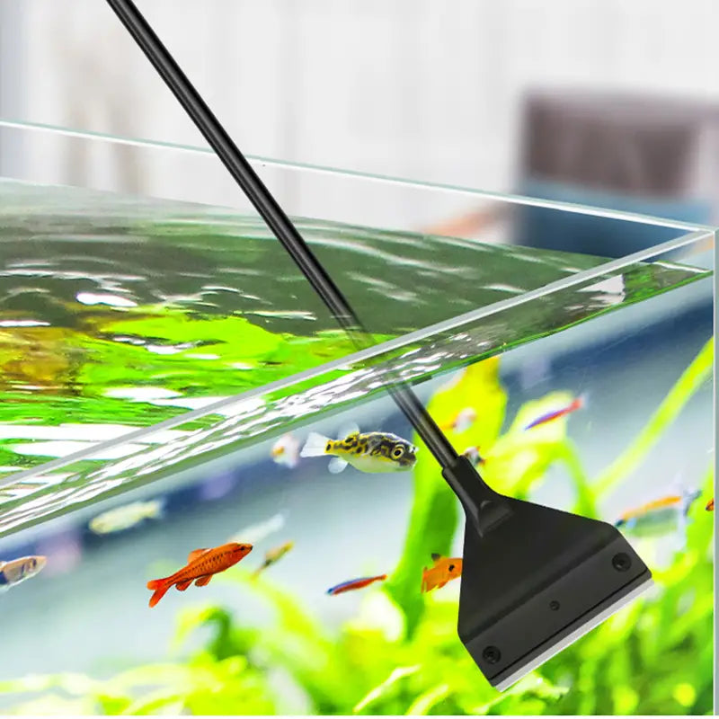 Fish Tank Cleaning Tool with Algae Removal Scraper