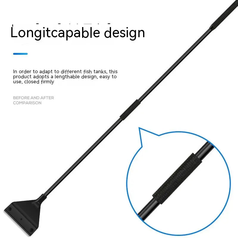 Fish Tank Cleaning Tool with Algae Removal Scraper