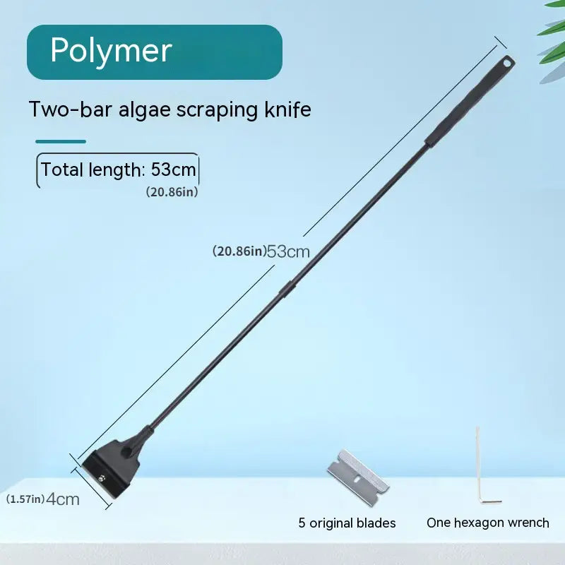 Fish Tank Cleaning Tool with Algae Removal Scraper