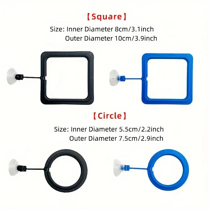 Non-Slip Fish Feeding Rings for Aquariums