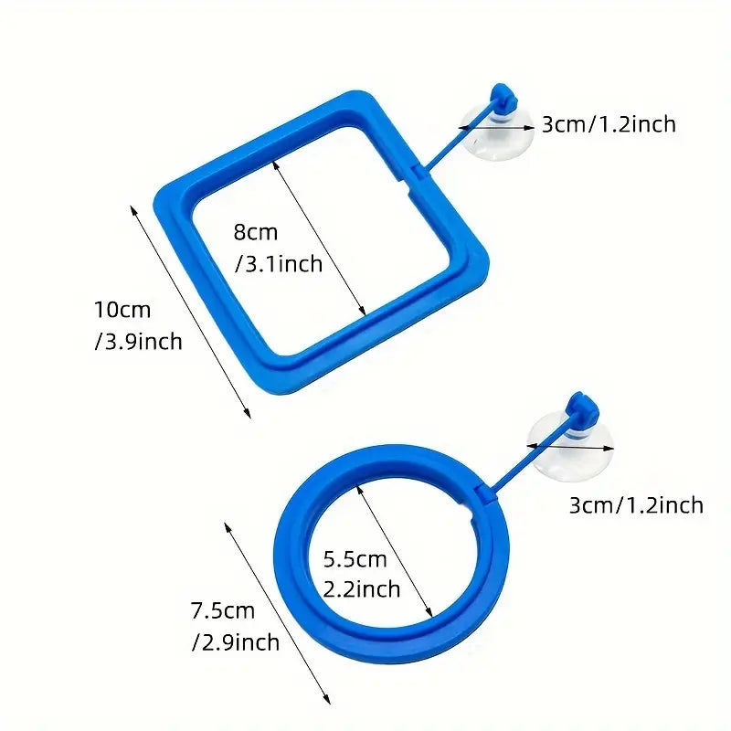Non-Slip Fish Feeding Rings for Aquariums