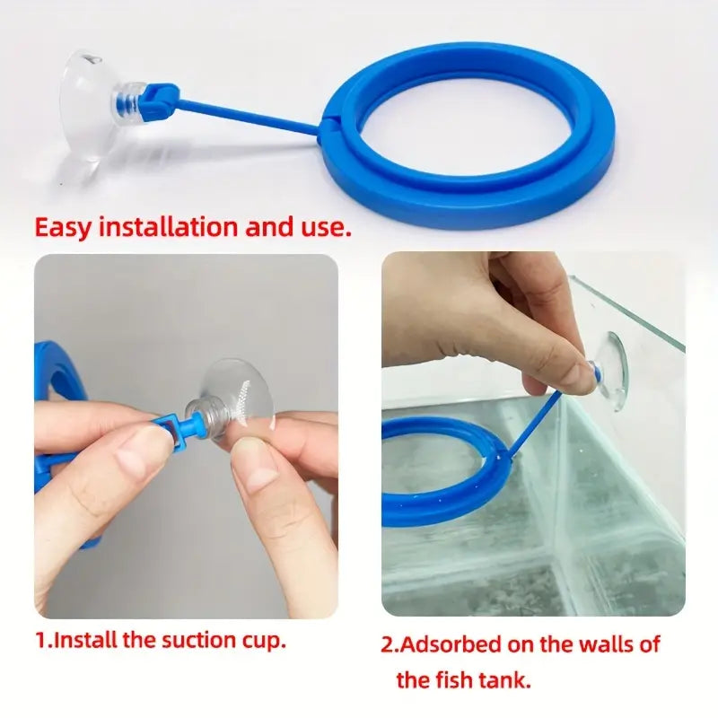 Non-Slip Fish Feeding Rings for Aquariums