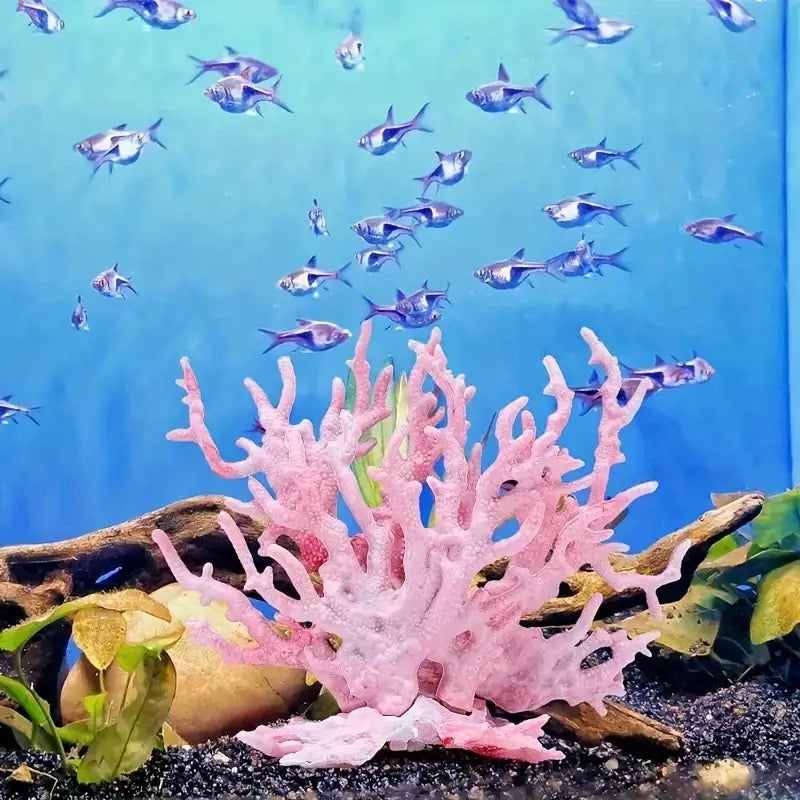 Vibrant Aquarium Coral and Water Grass Simulation