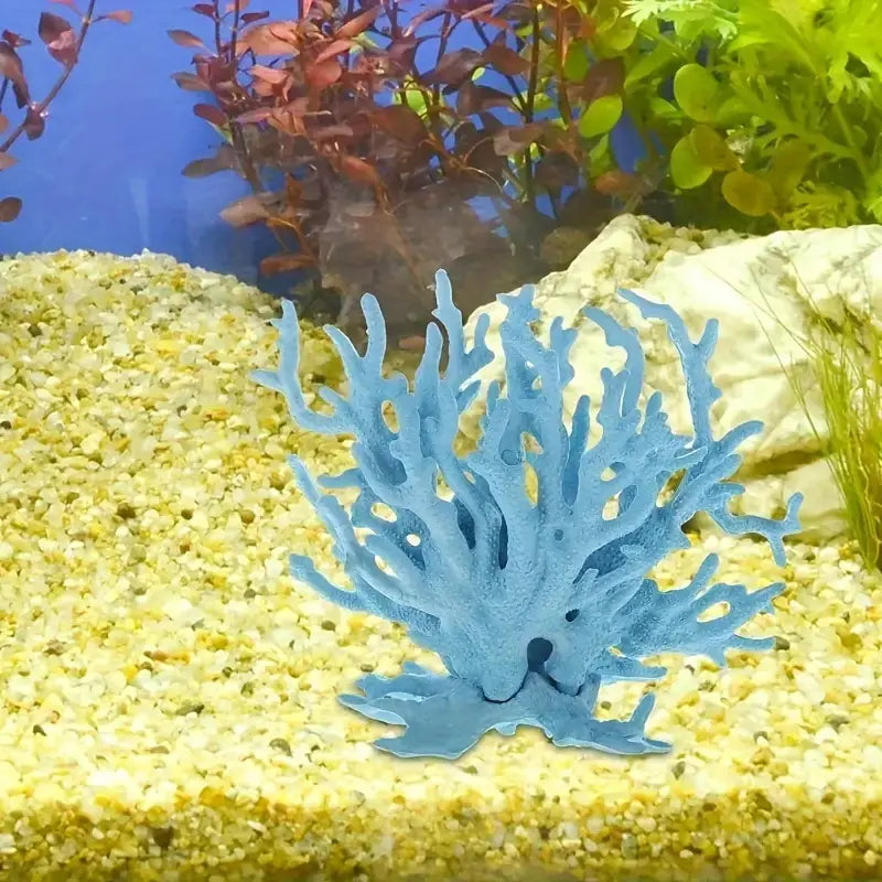 Vibrant Aquarium Coral and Water Grass Simulation