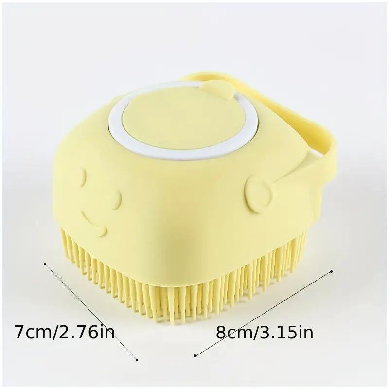 Pet Shampoo Silicon Brush