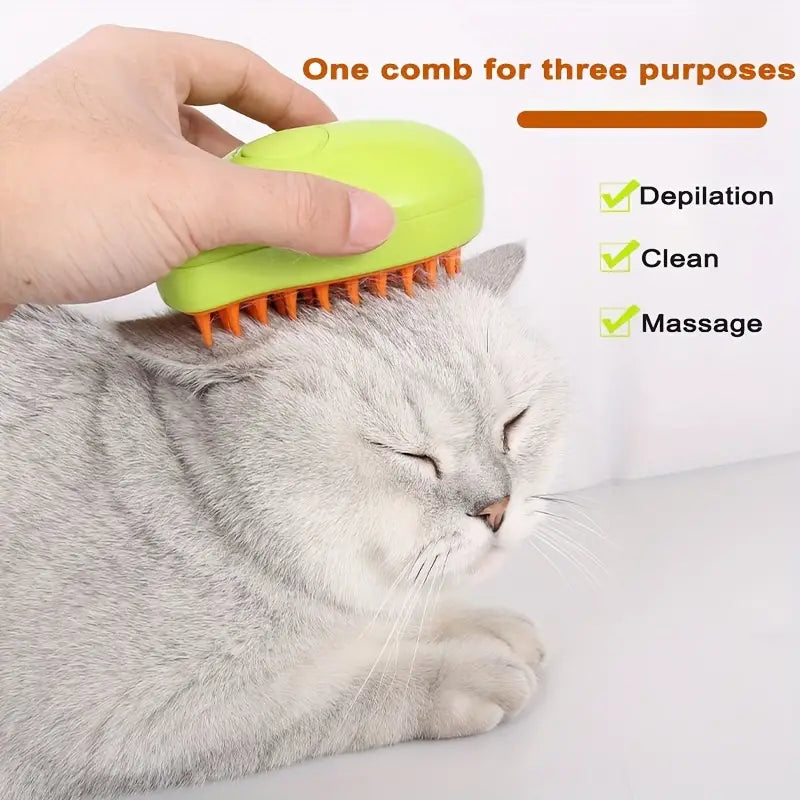 3 in 1 self-cleaning Massage Comb - USB Charging