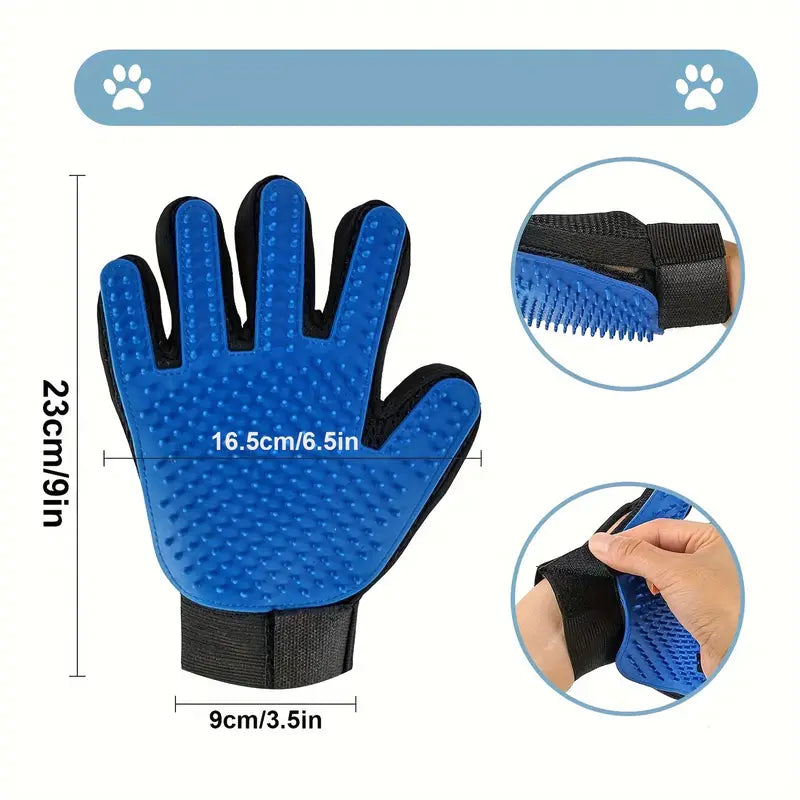 1pair Pet Grooming Glove