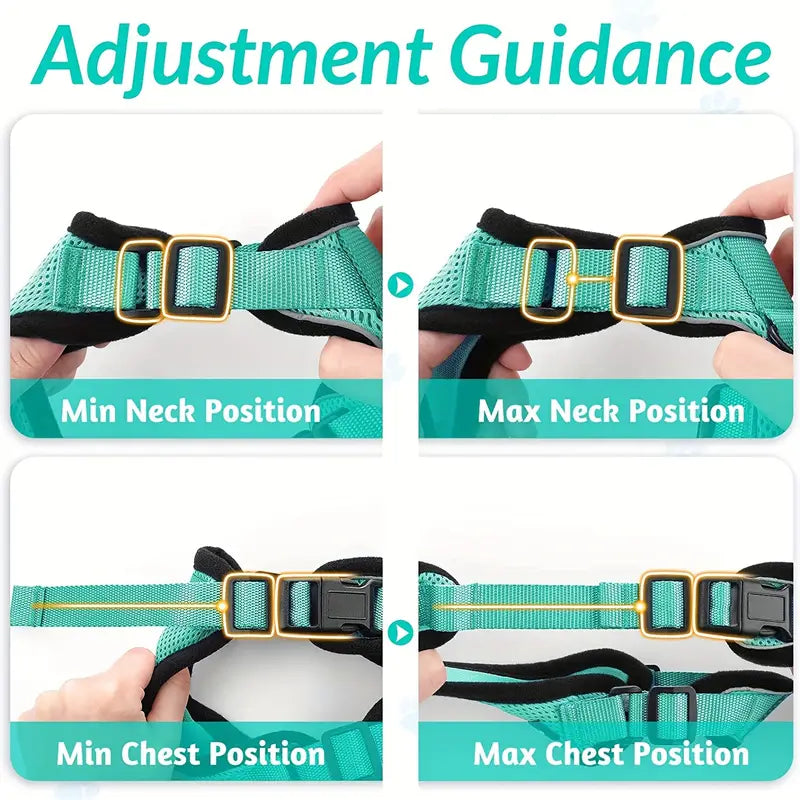 Escape-Proof Soft Adjustable Cat Harness & Leash