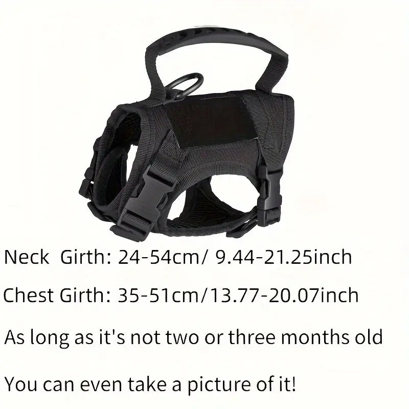 Adjustable 600D Tactical Pet Vest Harness
