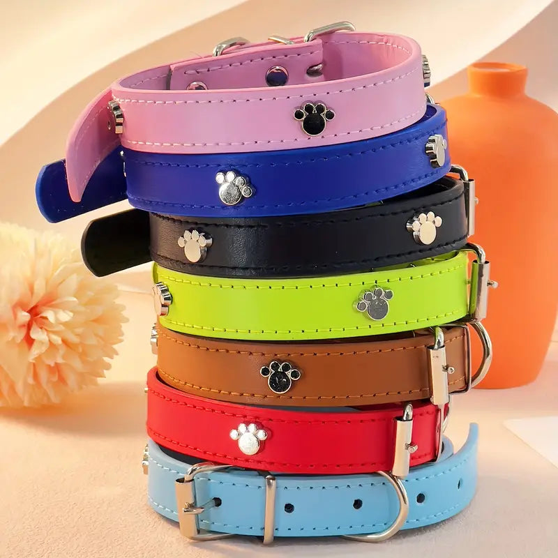 Footprint Pattern Pet Collar