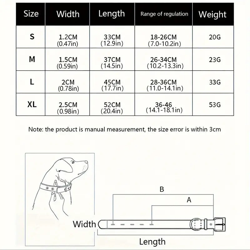 Footprint Pattern Pet Collar