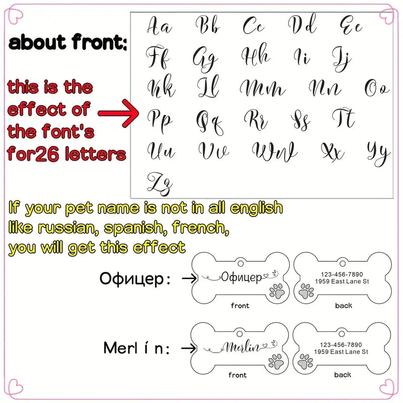 Personalized Pet Tags