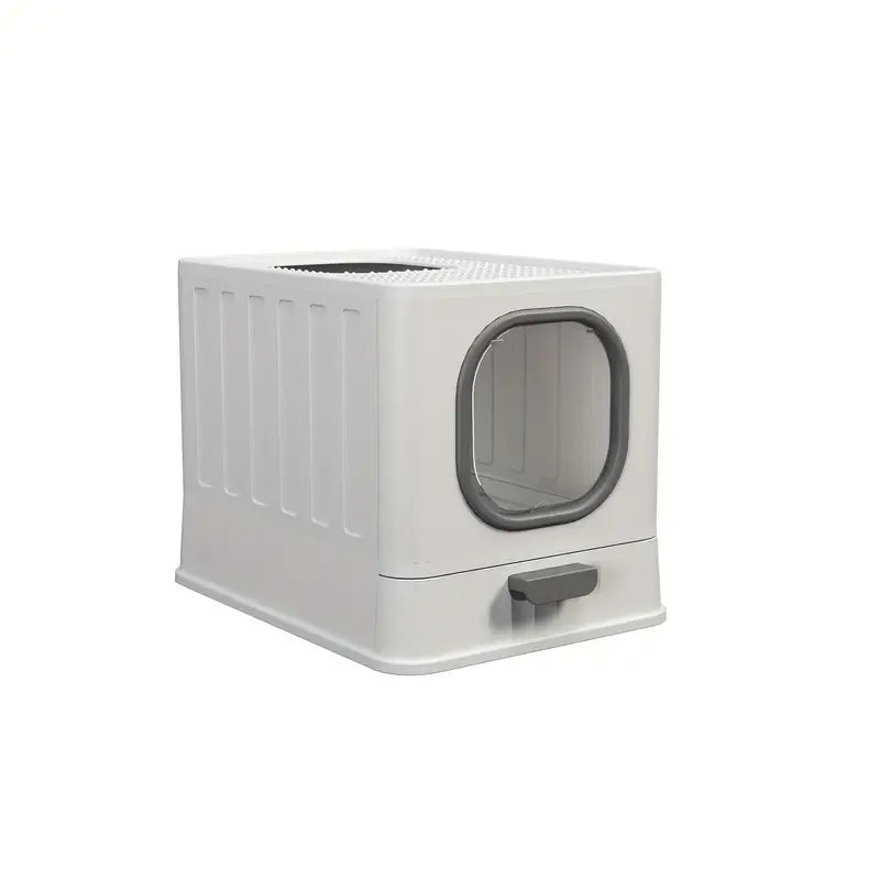 Enclosed Cat Litter Box - Folding Drawer Design