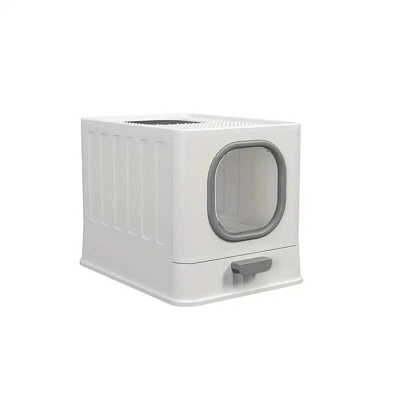 Enclosed Cat Litter Box - Folding Drawer Design