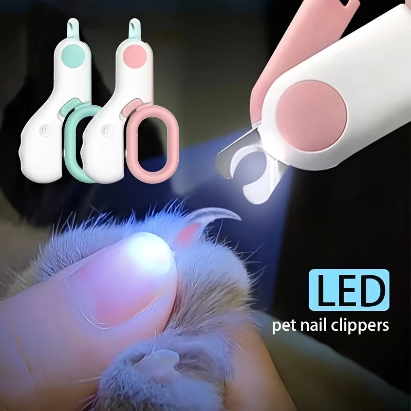 LED Light Pet Nail Clippers For Cats & Dogs