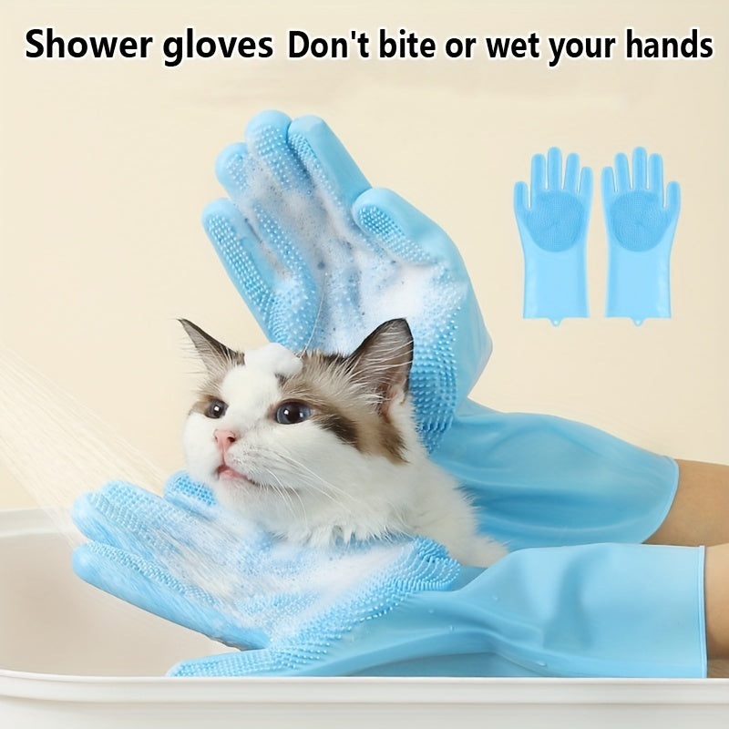 Pet Grooming Gloves for Dogs & Cats