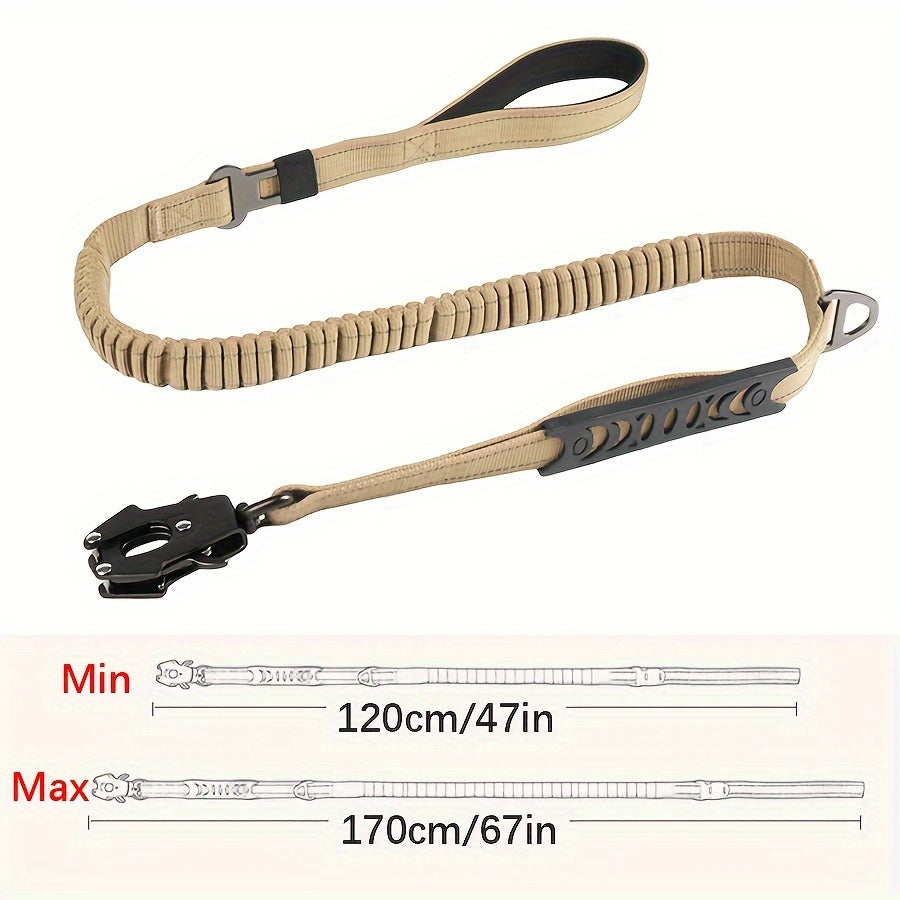 Heavy Duty Tactical Dog Collar with High-Strength Metal Buckle