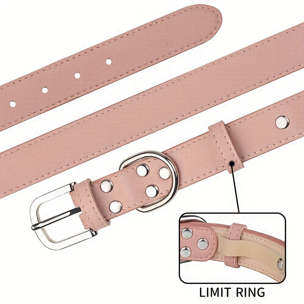 Adjustable Soft PU Leather Collar