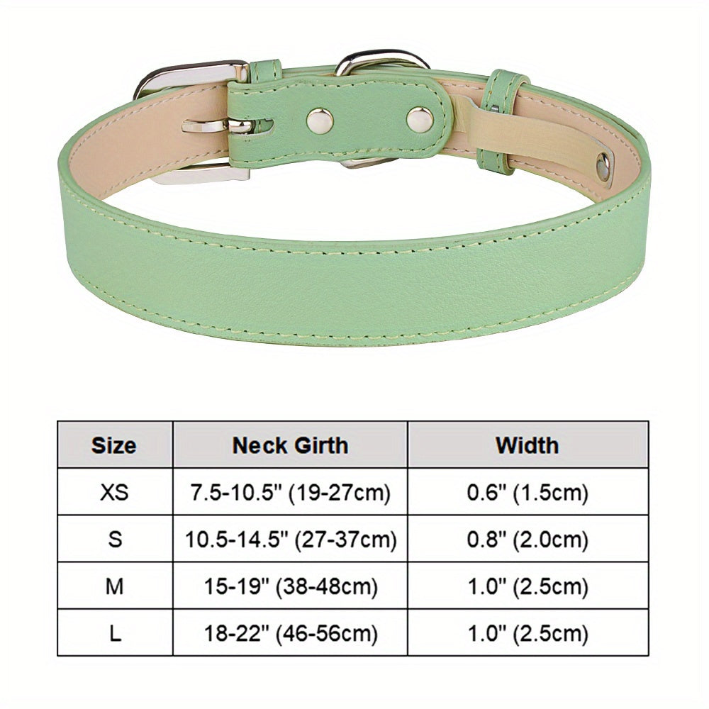 Adjustable Soft PU Leather Collar