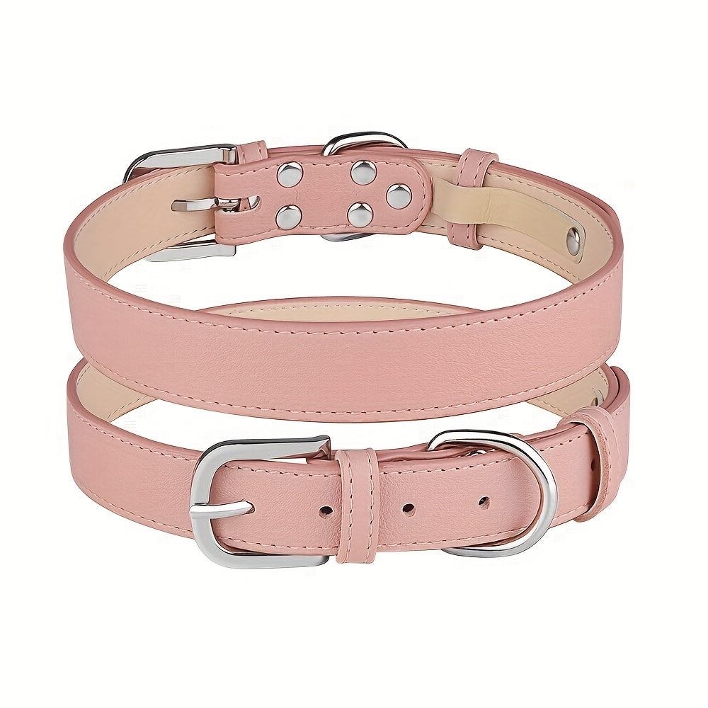 Adjustable Soft PU Leather Collar