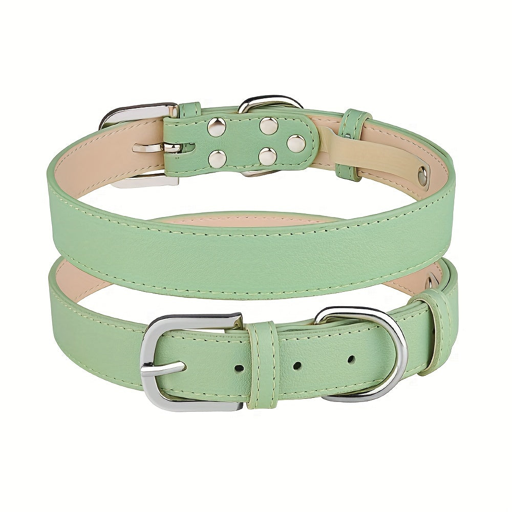 Adjustable Soft PU Leather Collar