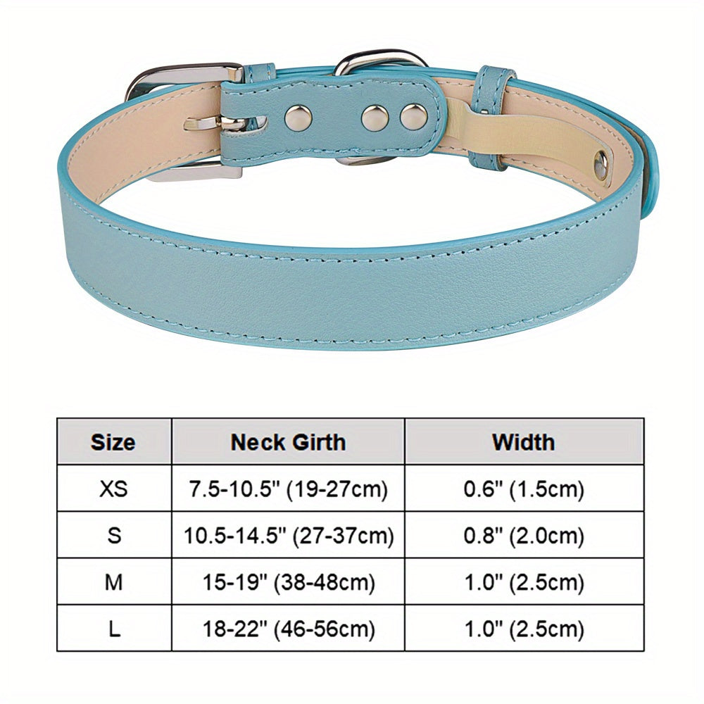 Adjustable Soft PU Leather Collar