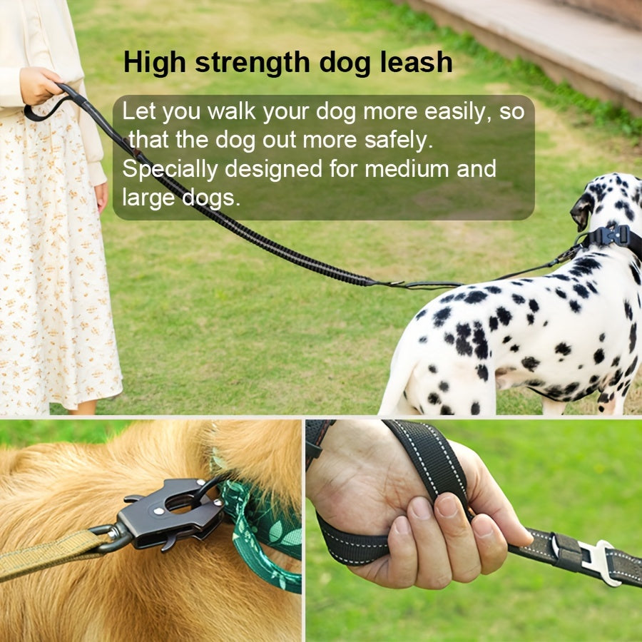 Heavy Duty Tactical Dog Collar with High-Strength Metal Buckle