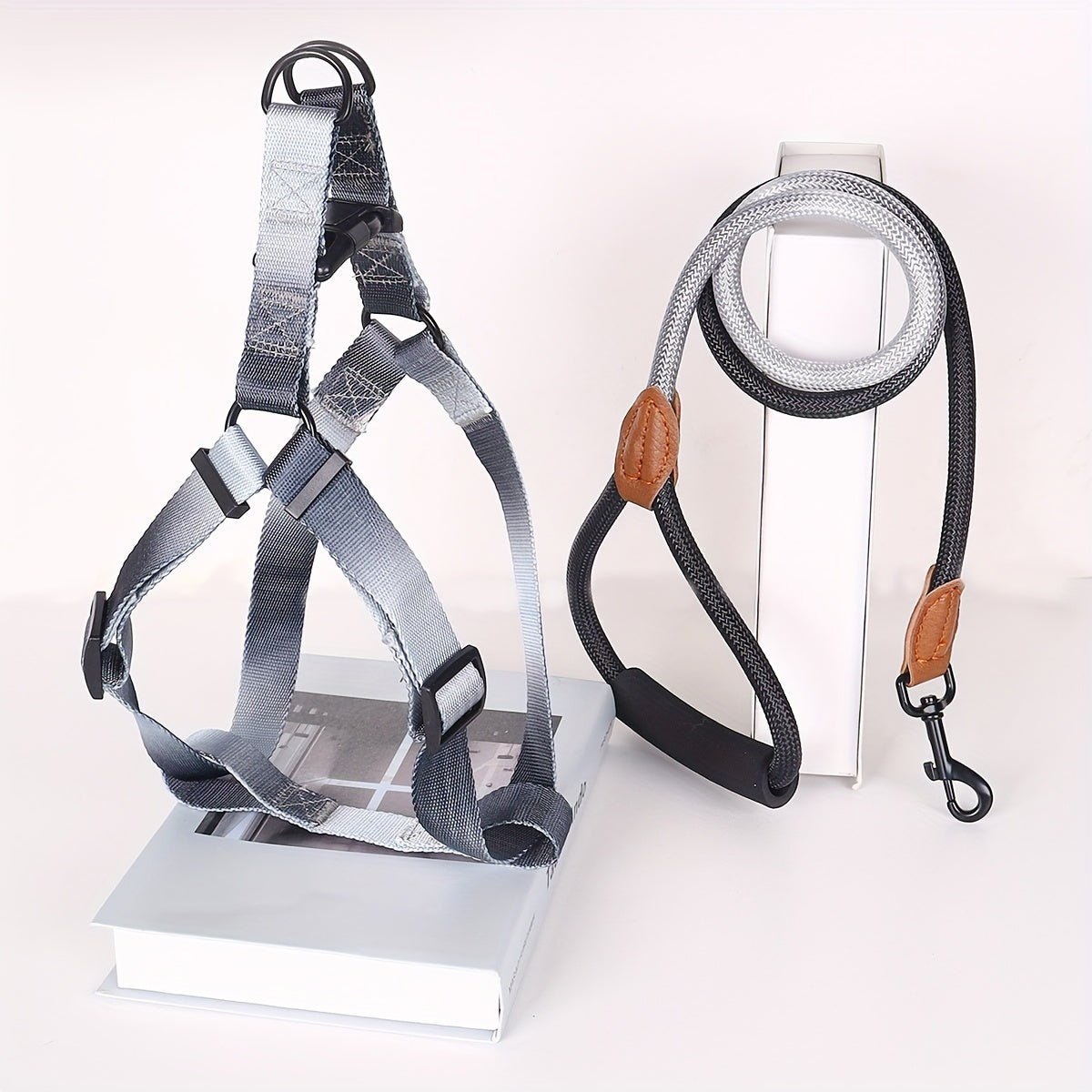 Stylish Colorful Pet Harness & Leash Set M-XL