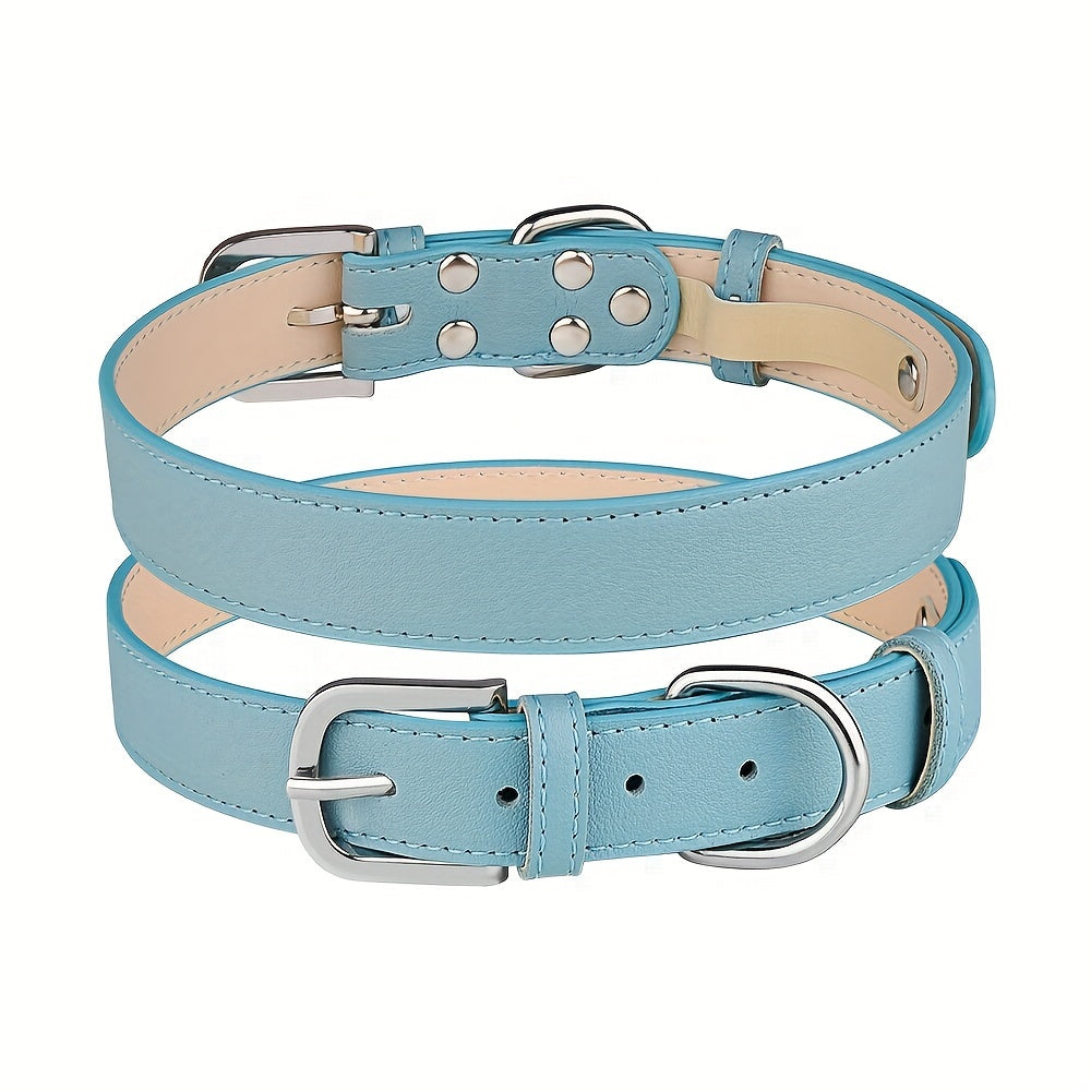 Adjustable Soft PU Leather Collar