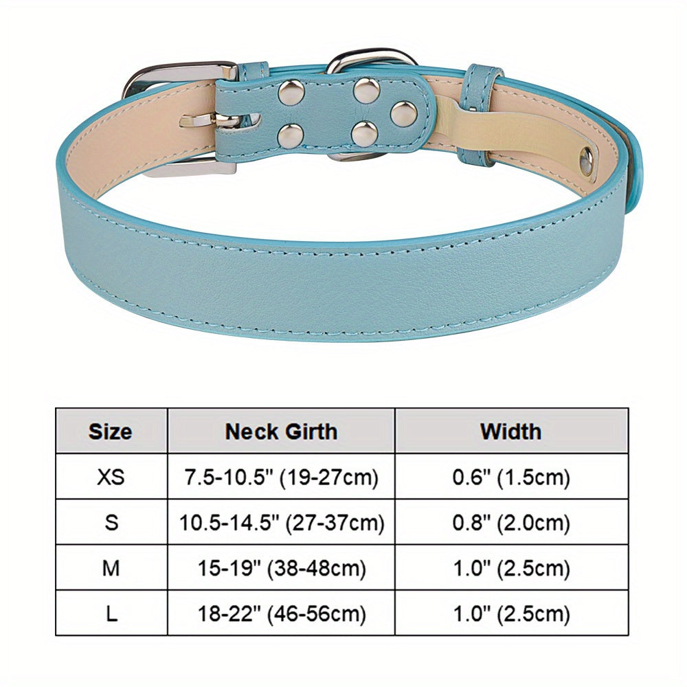 Adjustable Soft PU Leather Collar
