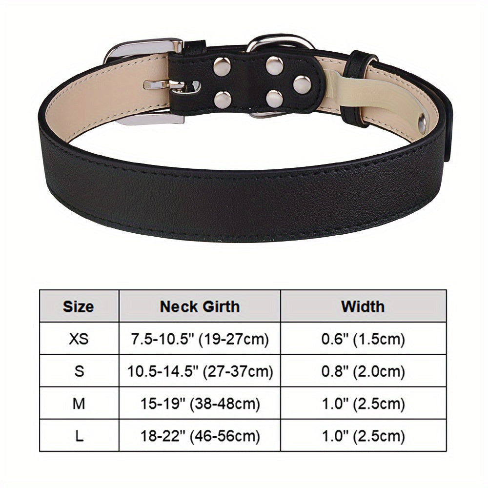 Adjustable Soft PU Leather Collar