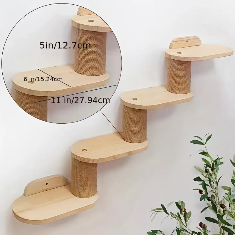 Wooden Wall-mounted Cat Bed