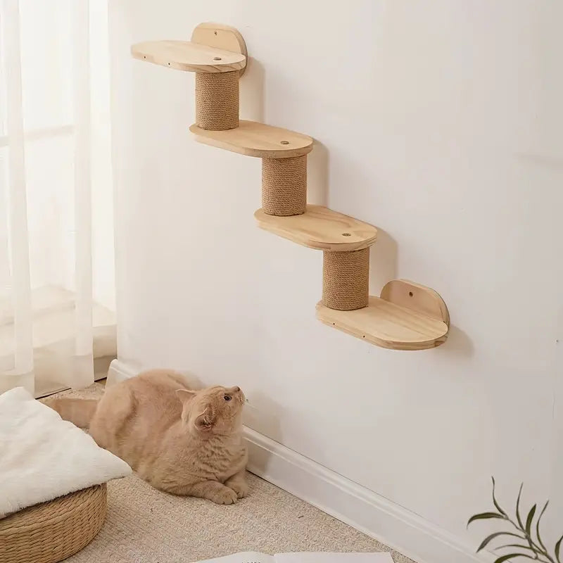 Wooden Wall-mounted Cat Bed