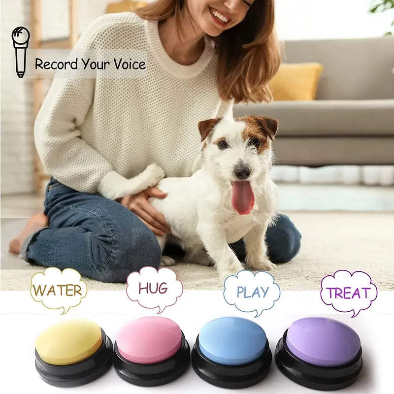 4pcs Dog Voice Recording Button