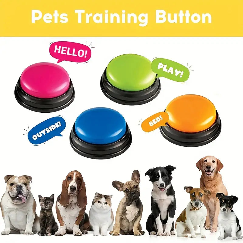 4pcs Dog Voice Recording Button