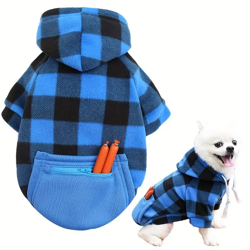 Dog Zipper Pocket Hoodie