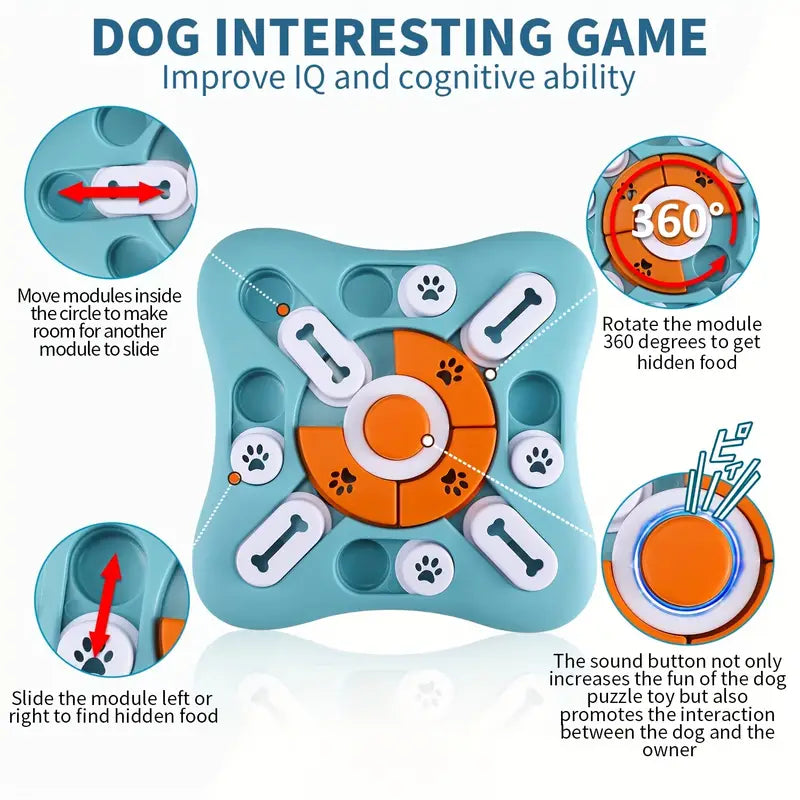 Dog Puzzle Toy for IQ Training - slow feeder