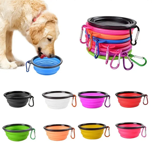 Portable Pet Food Bowl: Foldable & Durable